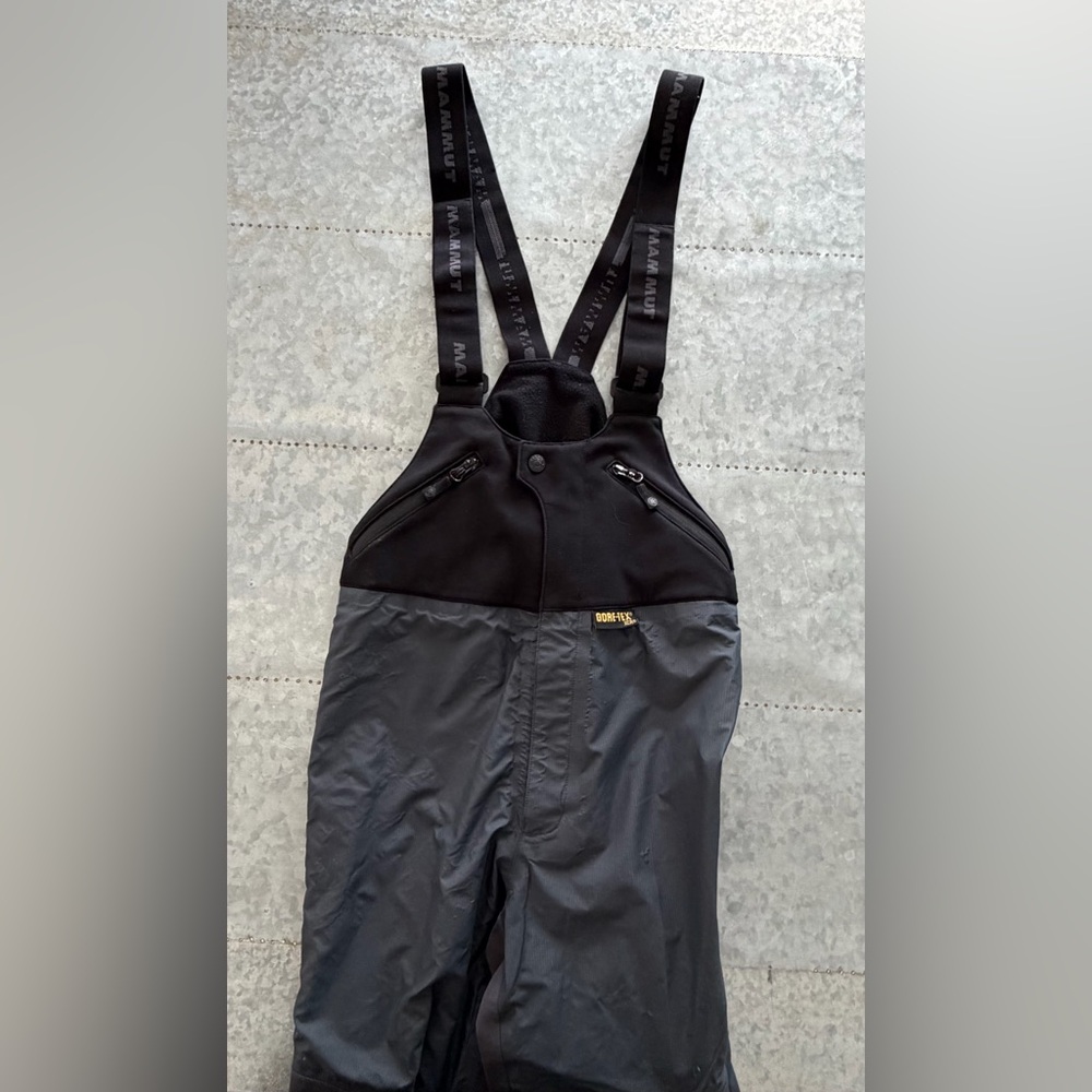 Mammut Black and Gray Ski Bib